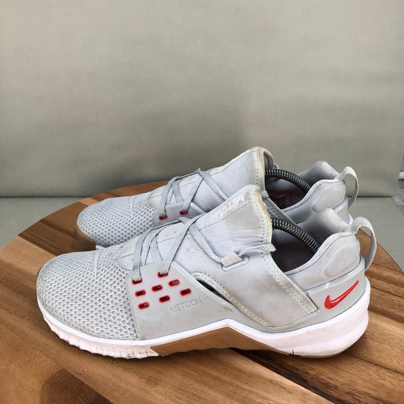 Nike Free Metcon 2 Grey Red Mens Training Gym Fitness Shoes Size 11 Workout - Picture 3 of 7
